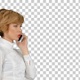 Happy businesswoman speaking at the phone, Alpha Channel - VideoHive Item for Sale