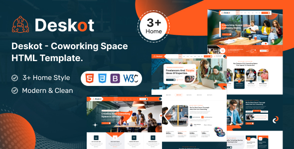 Deskot – Coworking Space HTML Template
