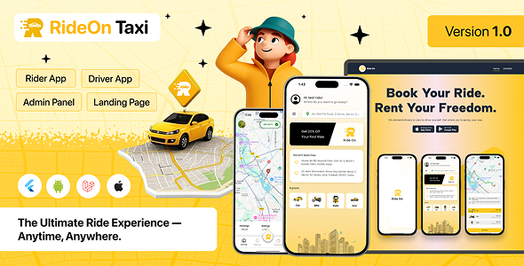 RideOn Taxi โ Complete Taxi Booking Solution