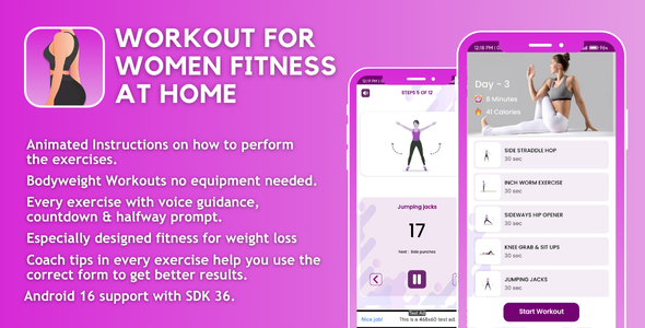 Workout for Women Fitness at Home Android
