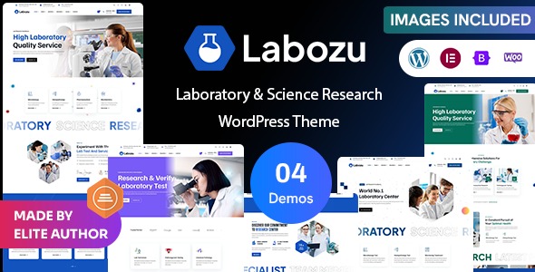 Labozu – Laboratory & Science Research WordPress Theme