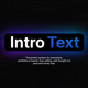 Intro Text | Premiere Pro (MOGRT) - VideoHive Item for Sale