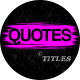Quotes Titles - VideoHive Item for Sale