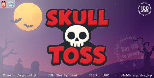 Skull Toss - HTML5 Casual game