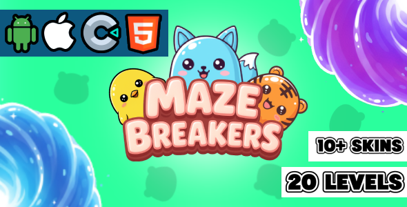 Maze Breakers Construct 3 HTML5 Game
