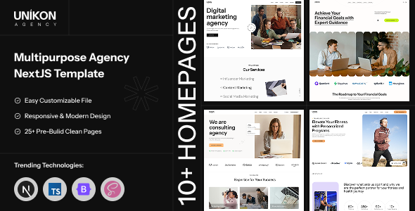 Unikon - Multipurpose Agency NextJS Template