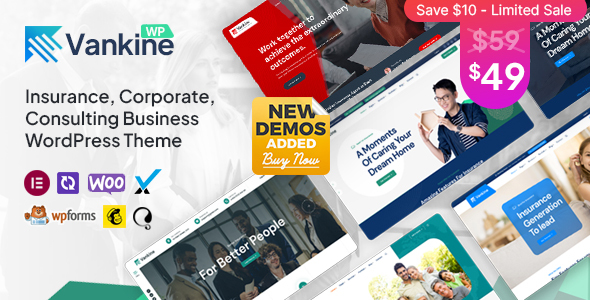 Vankine - Insurance & Consulting Business WordPress Theme