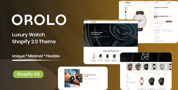 Orolo - Luxury Watch Shopify Theme