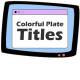 Colorful Plate Titles for After Effects - VideoHive Item for Sale