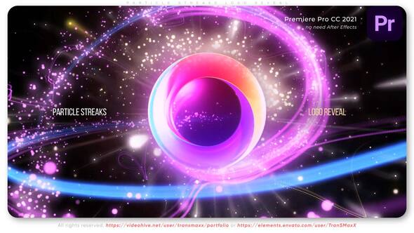 Particle Streaks - Adobe Premiere Logo Reveal