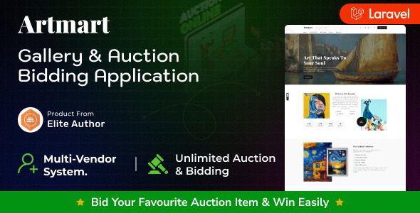 Artmart - Gallery & Auction and Bidding Platform