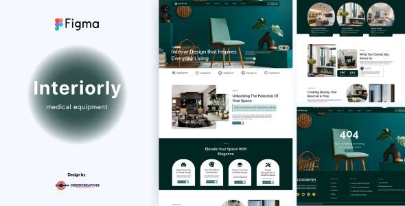 Interiorly – Interior Design Figma Template