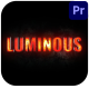 Illuminated Text for Premiere Pro - VideoHive Item for Sale