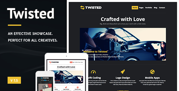 Twisted - Showcase WordPress Theme