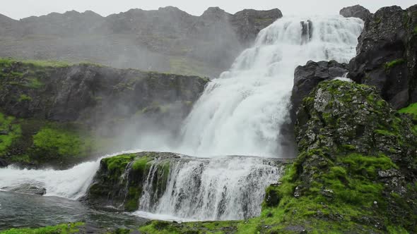 Dynjandi Waterfall in Iceland