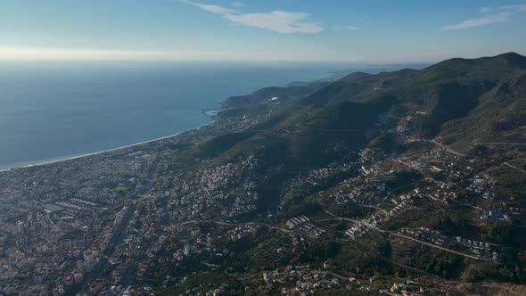 View of the City Aerial 4 K