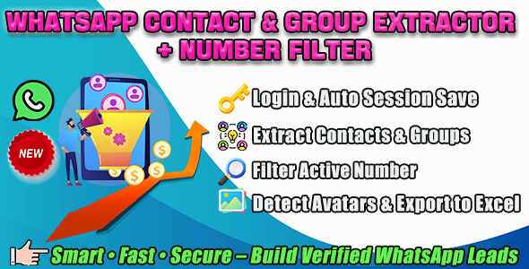 WhatsApp Contact & Group Extractor + Number Filter