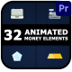 Animated Money Elements for Premiere Pro - VideoHive Item for Sale