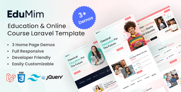Edumim – Education And Online Course Laravel Template