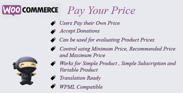 WooCommerce Pay Your Price
