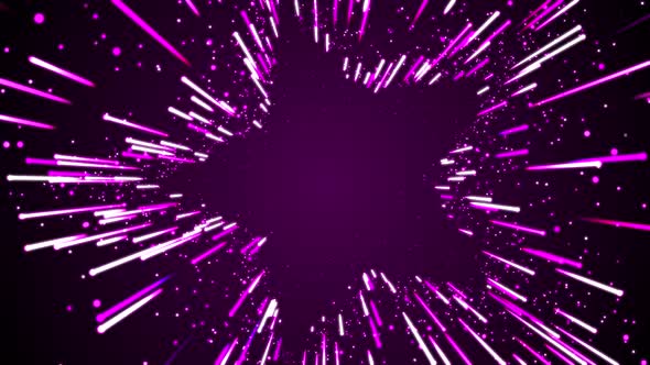 Glamour Rotated Purple Pink Star Particles Shape Background Loop 4K