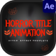 Horror Title Animation - VideoHive Item for Sale