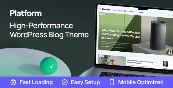Platform - Modern High-Performance Blog WordPress Theme