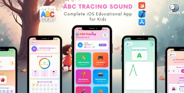 ABC Tracing Sound Fun : Complete iOS Educational App for Kids