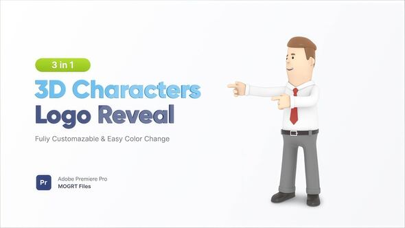 3D Character Logo Reveal