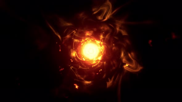 Abstract Fire Energy Ball Effect 4K 05