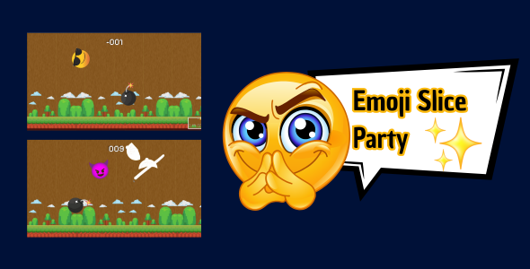 Emoji Slice Party – HTML5 Arcade Game (Construct 3)