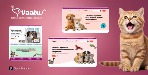 Vaalu - Pet Store & Pet Care Figma Template