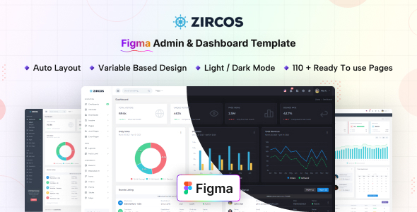 Zircos - Figma Admin & Dashboard Template