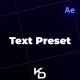 Text Presets \ After Effects - VideoHive Item for Sale