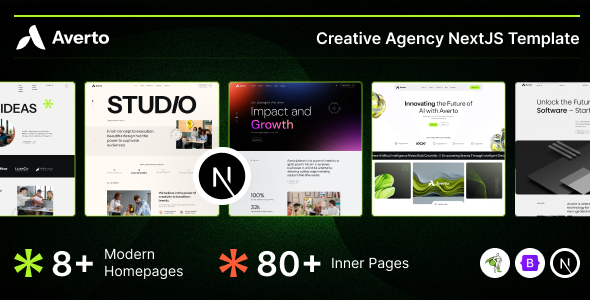 Averto - Creative Digital Agency NextJS Template