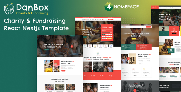 Danbox - Charity & Fundraising React NextJS Template