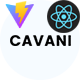Cavani - Personal Portfolio React Vite Template Black and White - ThemeForest Item for Sale