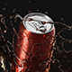 Red 550ml Aluminum Can With Splash - Soda Drink Drops - 3DOcean Item for Sale