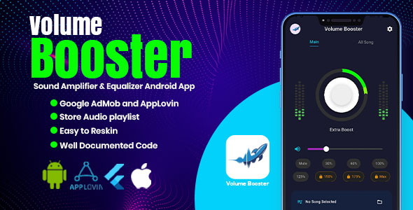 Volume Booster Flutter Application