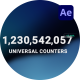 Universal Number Counters - VideoHive Item for Sale