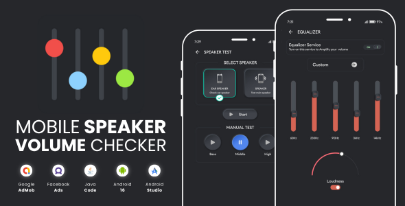 Mobile Speaker Checker Volume Amplify with AdMob Facebook Ads Android