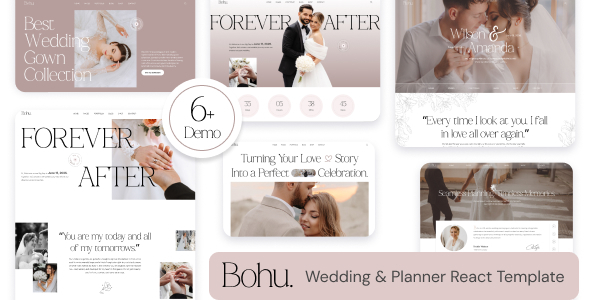 Bohu - Wedding & Wedding Planner React Template