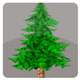 Toon Pine Tree - 3DOcean Item for Sale