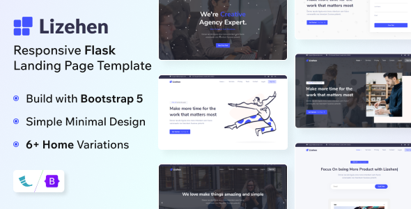 Lizehen - Landing Page Flask Template