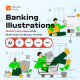 Modern Banking & Finance Illustration Pack for UI/UX - GraphicRiver Item for Sale