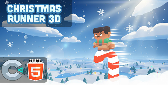 Christmas Runner 3D – HTML5 Game – C3P