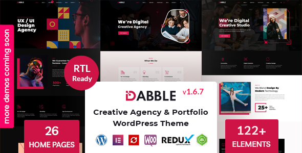 Dabble - Creative Agency & Portfolio WordPress Theme