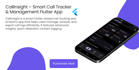 CallInsight | Call Logger, Analytics & Export Tool – Flutter App
