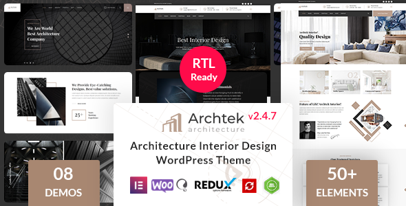 Archtek -  Architecture Interior Design WordPress Theme