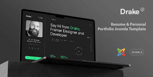 Drake - Personal Portfolio Joomla Template